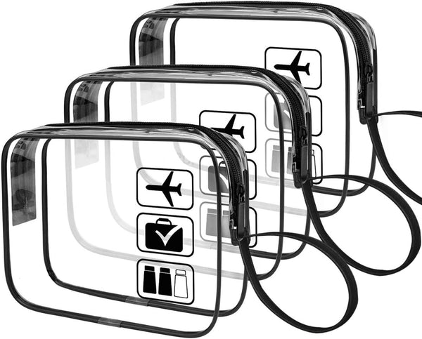 Transparente Kulturtasche, unisex, perfekt für Handgepäck, A0536