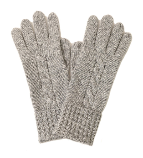 Handschuhe aus 100% Kaschmir, 9 x 24 cm weiche Handwärmer für den Winter, ESG001 Grau