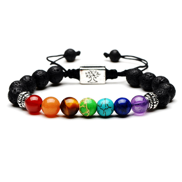7 Chakra Yoga Armband, Glücksarmband, J0270